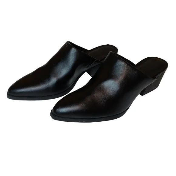Universal thread black mules on sale